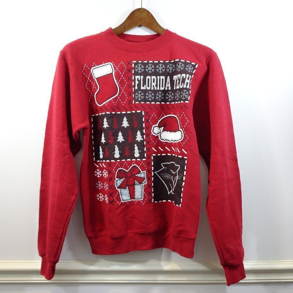 Champion Florida Tech Ugly Christmas Sweater Sweatshirt Size XS
